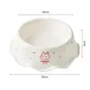 Tigela Única para Pet Padrão Ondulado Estilo Casa Proteção do Pescoço Antiderrapante Tigela Única para Gato Alimentação de Cachorro Alimentação de Água Tigela de Comida de Aço Inoxidável