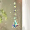 Estilo Creativo Europeo Transfronterizo Nuevo Colgante DIY Cortina de Cuentas Octagonales de Colores Atrapasoles Carrillón de Viento de Cristal