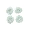 Estilo Isla de Verano Flores de Cristal Azul Fresco Aretes DIY Vacaciones en la Costa Clips Laterales Flor para Zapatos Accesorios