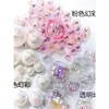 Pelota Transparente de Plástico Iridiscente Galvanizada Pelota de los Deseos Bola de Cristal Decoración para Pastel de Cumpleaños Adorno para Hornear Paquete de 10