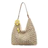 Bolso de Moda de Gran Capacidad Tendencia para Mujer 2026 Nuevo Bolso de Paja para Vacaciones de Verano en la Playa Bolso Tote de Hombro para Viajes