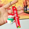Llavero Creativo Navideño de Dibujos Animados Lindo Papá Noel Muñeco de Nieve Reno Árbol de Navidad Pequeño Regalo Colgante para Mochila