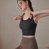 Nuevo sujetador push-up de yoga con espalda descubierta y sujetador deportivo para fitness, running, pilates y yoga.