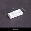 Talheres de hotel porta-hashi de cerâmica branca pura porta-hashi de dupla finalidade multiuso almofada para hashi porta-hashi porta-colher borda branca dourada