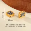 Plata 925 Chapada en Oro Patrón de Meteorito Amarillo Cuenta de la Fortuna Ovni Cuentas Sueltas para Hacer Joyería Accesorios DIY