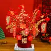 Año Nuevo, Festival de Primavera, Flores de Nochevieja, Frutas de Prosperidad, Decoraciones Festivas, Inauguración de Casa, Suministros para Montar Casa Nueva, Adornos de Cubo de la Fortuna
