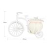 Quarto escritório cesta de flores bicicleta triciclo cesta de armazenamento cesta de flores decorativas artesanato enfeites cesta