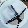 Guarda-chuva Transparente com Design de Gato Branco, Totalmente Automático, Estilo Anime, Manual, Fofo, Alto Valor Estético, Dobrável, para Influenciadoras Femininas, Crianças, Desenhos Animados, Estudantes