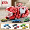 Dinosaurio Deformado Tragándose Coche Almacenamiento Riel de Aleación Coche Juguete de Dinosaurio para Niños Traje de Niño Amazon Transfronterizo