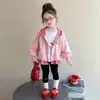 Abrigo para Niña Primavera y Otoño Estiloso Cortavientos con Capucha para Niña Pequeña 2026 Nuevo Top de Dibujos Animados Muy Bonito para Niños