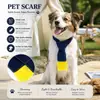 Bufanda cálida para cuello de gato mascota, bufanda para gato con decoración de borlas, bufanda de cuello ajustable para gatitos y perros