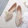 Suela Suave, Zapatos Blancos Perezosos Toe-Toe que No Cansan, Diseño de Nicho, Zapatos de Moda Casual para Mujer, Nuevo Estilo de Celebridad de Internet 2025