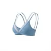 Sujetador de yoga sin costuras transfronterizo con espalda bonita, efecto dos piezas, bloques de color, deportivo casual para exteriores, fitness, sexy, versátil, ropa interior para mujer