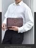 Bolso de Mano para Hombre de Alta Gama con Patrón de Cocodrilo, Bolso Clutch de Lujo Ligero para Negocios, Bolso Clutch Casual Multicapa de Moda de Gran Capacidad