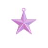 Pingente de estrela de cinco pontas banhado a ouro Pingente de estrela corrente para celular chaveiro Decoração tridimensional material Acessórios para joias DIY