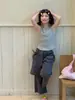 Roupas Infantis Floral e Xun Calças Longas para Meninas 2026 Verão Novo Estilo Coreano Calças Versáteis em Camadas Estilo Designer Tendência Infantil
