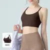 Nuevo Top sin Costuras de Compresión Cruzado en la Espalda para Deportes al Aire Libre para Mujer, Chaleco Deportivo de Secado Rápido para Correr