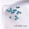 Acessórios Brilhantes de Zircônia 5A em Formato de Coração para Nail Art, Decorações de Unha de Alta Qualidade com Borda Chanfrada e Banhadas, Strass para Unhas, Diamantes em Formato de Coração