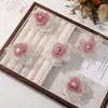 Versão coreana de flores de organza com borda queimada, camélia bicolor, DIY, feito à mão, grampo de cabelo versátil, acessórios de cabelo, acessórios de vestuário, atacado
