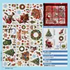 2027 Decoraciones Navideñas de Santa Claus Animal Muñeco de Nieve Pegatinas Estáticas para Ventanas de Vidrio Guirnalda de Regalo Trineo