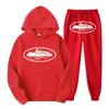 Sudadera con Estampado de Patrón de Prisión Demoníaca Clint419 Europeo y Americano Conjunto de Forro Polar para Hombre Venta al por Mayor Suelto Estilo Nuevo