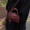 Bolso Retro Americano Invierno 2025 Nuevo Bolso de Mujer Casual Bolso de Hombro Maillard Textura de Alta Calidad Bolso Cruzado