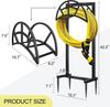 Suporte para Mangueira de Jardim Removível Suporte para Mangueira de Água Autossustentável Metal Pesado Cabide para Mangueira Rack de Armazenamento para Tubo de Água