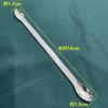 Cuchara Dosificadora de Acero Inoxidable Doble Cabeza Micro Cuchara Dosificadora 22cm Cuchara Dosificadora de Cabeza Única Cuchara para Subenvasado Juego de Tres Cucharas Muestreadoras de Laboratorio