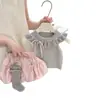 Traje de Verano para Niñas 2026 Nuevo Conjunto de Verano Bebé Dulce Cuello de Encaje Top de Punto Pantalones Cortos Rosas Conjunto de Dos Piezas