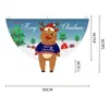 Decoração de Natal Transfronteiriça, Artigos para Festa, Decorações de Feriado, Bandeiras Penduradas, Bandeiras de Jardim, Bandeiras Semicirculares, Fabricante de Bandeiras de Natal em Forma de Leque