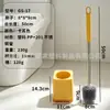Escova de vaso sanitário com cabo longo sem cantos mortos, super fácil de usar, escova de vaso sanitário de parede com base