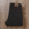Calça Casual Masculina de Lã Importada de Alta Qualidade Outono e Inverno Grossa Amiga da Pele Confortável Lixada Reta Calça Social para Homens