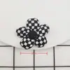 Novo Flor de Cinco Pétalas Redonda Marrom Arroz com Botões DIY Acessórios para Headwear Estéreo de Sapatos e Chapéus Preenchidos com Algodão