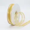 Fabricante Dexin Fita de Malha com Borda Dourada de 2,5 cm para Cabelo Material DIY Bouquet de Roupas Fita de Chiffon
