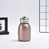 Taza termo pequeña y redonda de acero inoxidable 304 creativa, taza de bolsillo portátil para exteriores, alto valor de color, taza simple y práctica, venta al por mayor