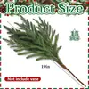 Navidad Artificial Nuofuke Goma Suave Hoja de Pino Decoración para Colgar en la Puerta del Hogar Planta Verde Colgante Anillo de Ratán Corona de Navidad Colgante de Pared
