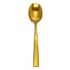 Cuchara de mesa de acero inoxidable, Cuchara para comer en casa, Cuchara para postre occidental y pastel, Cuchara para café, Cuchara para remover, Logo imprimible