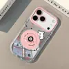 Funda de Teléfono Espejo Perro Blanco Grabado Adecuada para iPhone 17 Pro Max, Nueva para iPhone 16, Diseño de Dibujos Animados para iPhone 15, 14, 17 Pro