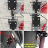 Instalación de Piezas Metálicas para Horquilla Delantera de Bicicleta, Conectores Modificados, Adaptador para Portaequipajes Delantero, Soporte para Canasta