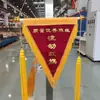 Bandeirinha Triangular de Bandeira Vermelha para Sala de Aula Escolar Dormitório Equipe de Empresa Prêmio de Indivíduo Destaque Fábrica Personalizada Amostra Grátis