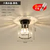 Jiaoying Nórdico Pasillo Vestíbulo Entrada Cristal de Gama Alta Escalera Balcón Cromo Bauhaus Lámpara de Techo Hierro Otro