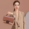 Bolsa Feminina de Couro Genuíno 2022 Nova Moda Versátil Bolsa de Ombro Transversal Bolsa de Mão Ins de Couro de Vaca
