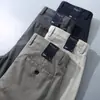 Calças Retas de Algodão de Fibra Longa Ultra Macio com Elastano para Primavera e Verão, Finas e Respiráveis, Corte Amplo para Uso Casual de Negócios Masculino