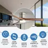 Luminária Ventilador Jingbaiteng com Estilo Tradicional para Sala de Estar e Sala de Jantar, Luminária Ventilador de Teto com Vento Forte, Lustre Ventilador de Madeira Maciça de 42 polegadas para Comércio Transfronteiriço