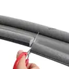 Tira de Sello para Parte Inferior de Puerta con Tarjeta Antiadherente para Prueba de Viento, Aislamiento Acústico y Protección contra el Polvo, Cortable, Lavable, Artefacto a Prueba de Viento para Huecos de Puerta