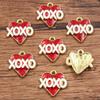 21 Pingente Multicolorido de Dia dos Namorados Gota de Óleo Amor Rosa AMOR Balão de Ar Quente Faça Você Mesmo Joias de Liga Pequenos Acessórios