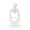 Adorno Moderno Minimalista de Resina con Figura Abstracta y Estética de Nicho para Sala de Estar, Entrada, Mueble de TV de Lujo Ligero y Escritorio de Oficina