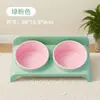Tigelas para Gatos e Cachorros, Tigelas de Comida para Gatos, Tigelas Duplas para Gatos, Tigelas Inclinadas para Gatos para Beber e Comer, Protege a Coluna Cervical, Previne Tombamento, Personalização de Fabricante