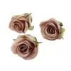 Flores Rosa Europeia de Seda Decoração de Cena de Casamento Flores Artificiais Enfeites DIY Flores Biomórficas Acessórios Feitos à Mão
