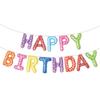 Inglês Americano FELIZ ANIVERSÁRIO FELIZ ANIVERSÁRIO Letra Balão de Filme de Alumínio Conjunto ANIVERSÁRIO Decoração de Festa